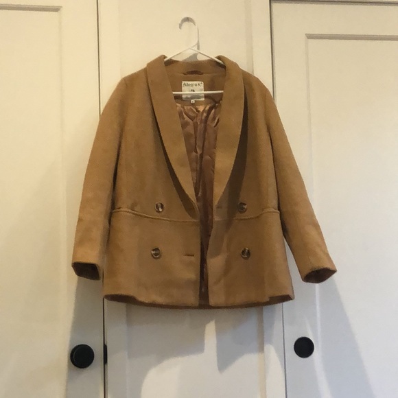 Herringbone double breasted blazer - Picture 2 of 7